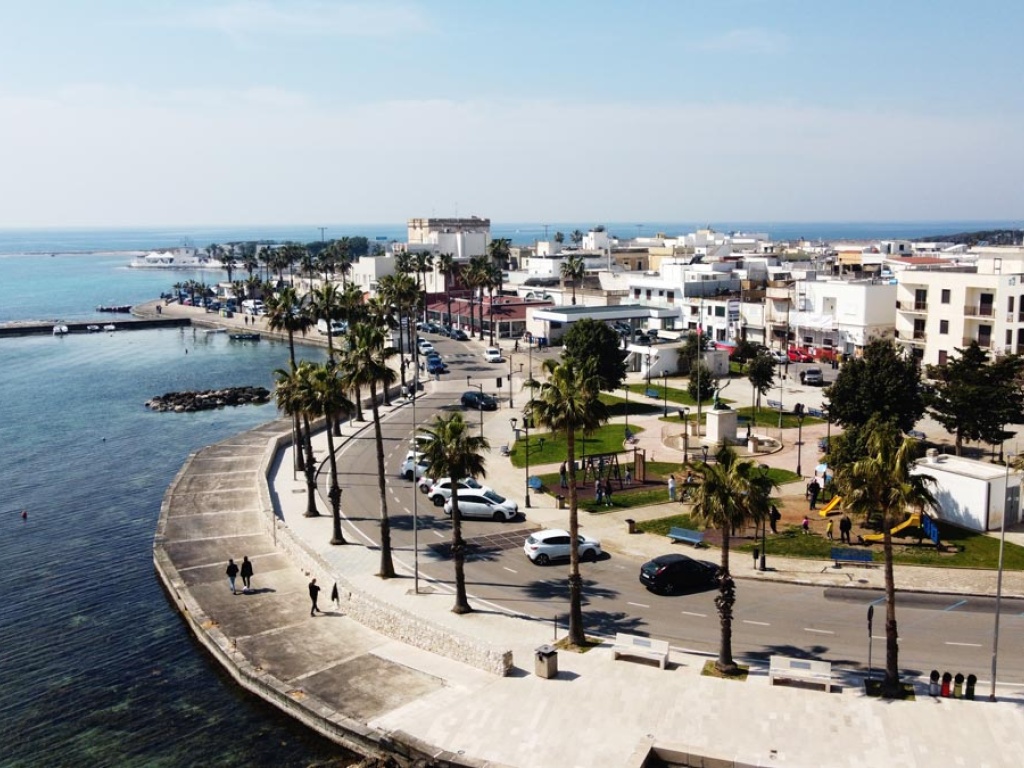 Veduta di Porto Cesareo in Puglia